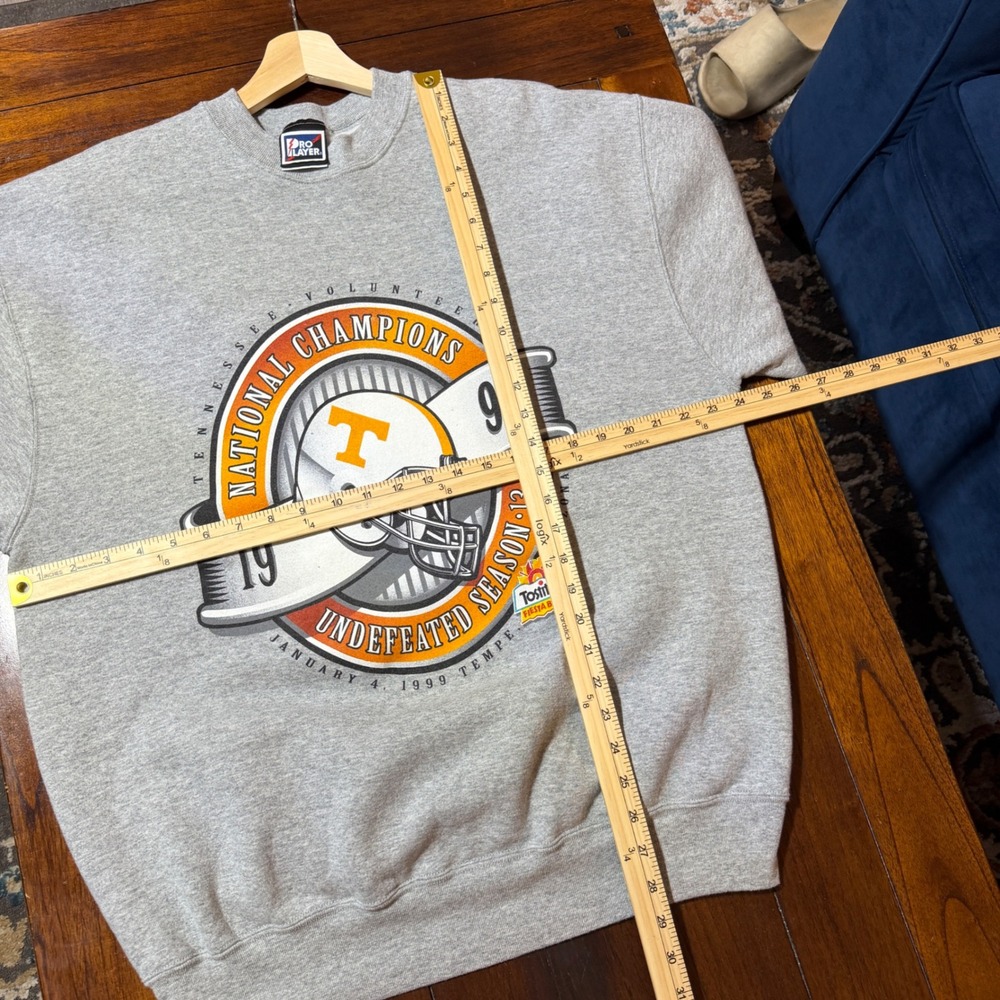 Vintage Tennessee Volunteers 1998 Champions Pro Player Sweatshirt Mens XL Grey - Picture 6 of 6